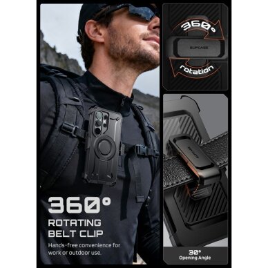 Samsung Galaxy S26 Ultra Supcase Unicorn Beetle Pro Mag MagSafe 2-Pack dėklas – juodas 6