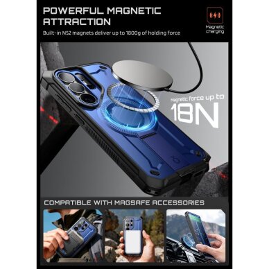Samsung Galaxy S26 Ultra Supcase Unicorn Beetle Pro Mag MagSafe 2 dalių dėklas – juodas ir tamsiai mėlynas 3 Samsung Galaxy S26 Ultra Supcase Unicorn Beetle Pro Mag MagSafe 2 dalių dėklas – juodas ir tamsiai mėlynas 3