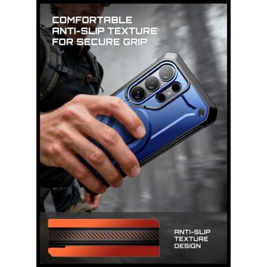 Samsung Galaxy S26 Ultra Supcase Unicorn Beetle Pro Mag MagSafe 2 dalių dėklas – juodas ir tamsiai mėlynas 7 Samsung Galaxy S26 Ultra Supcase Unicorn Beetle Pro Mag MagSafe 2 dalių dėklas – juodas ir tamsiai mėlynas 7