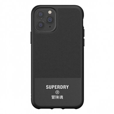 SuperDry Moulded Canvas iPhone 11 Pro Max Case  Juodas 41550 1