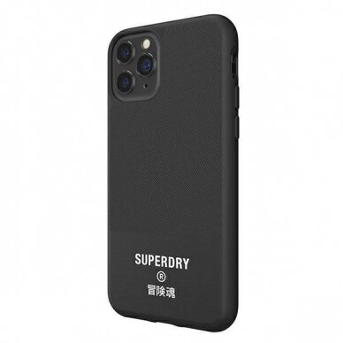SuperDry Moulded Canvas iPhone 11 Pro Max Case  Juodas 41550 4