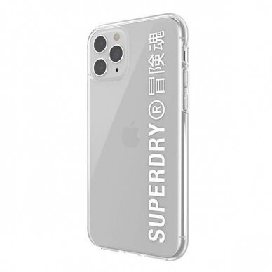 SuperDry Snap iPhone 11 Pro Max Clear Case Permatomas/Baltas 41580 4