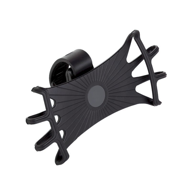 Swivel silicone bike Laikiklisreplaceable head - Juodas Swivel silicone bike Laikiklisreplaceable head - Juodas