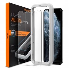 Aukštos Kokybės Ekrano Apsauga Spigen Alm Glas.Tr Slim 2-Pack Iphone 11