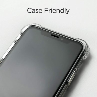 Aukštos Kokybės Apsauginis Stiklas Spigen Fc Iphone Xs Max Juodas 1