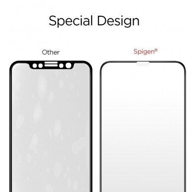 Aukštos Kokybė Apsauginis Stiklas Spigen Fc Iphone X/Xs Juodas 1 Aukštos Kokybė Apsauginis Stiklas Spigen Fc Iphone X/Xs Juodas 1