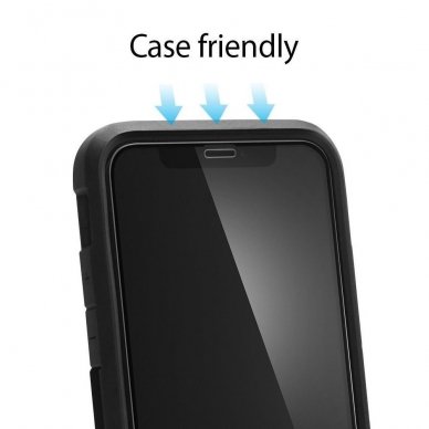 Aukštos Kokybė Apsauginis Stiklas Spigen Fc Iphone X/Xs Juodas 3