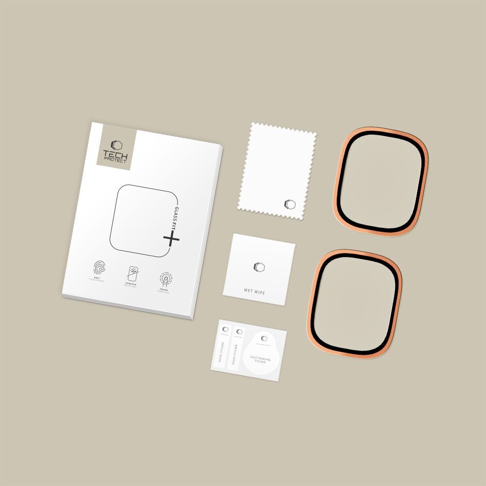 Apple Watch Ultra 49mm Tech-Protect grūdintas stiklas (2 vnt.) – oranžinis 4
