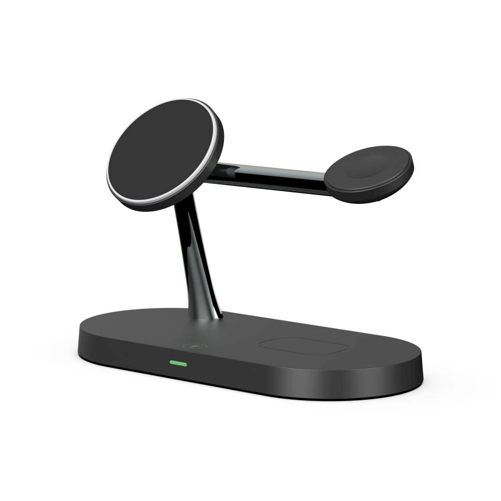 Tech-Protect A12 3in1 MagSafe inductive Įkroviklis smartphone / Ausinės / smartwatch - Juodas 2 Tech-Protect A12 3in1 MagSafe inductive Įkroviklis smartphone / Ausinės / smartwatch - Juodas 2