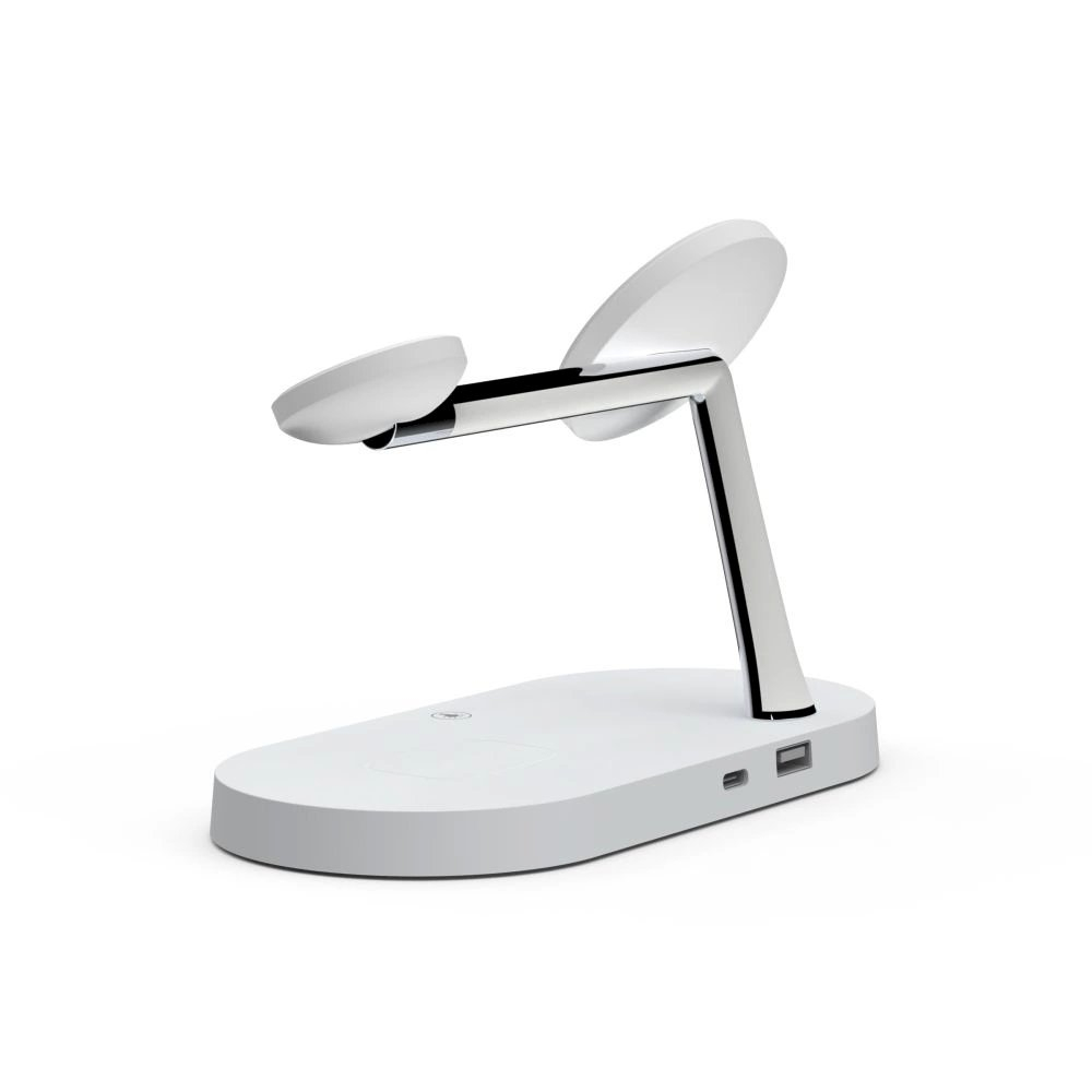 Tech-Protect A12 3in1 MagSafe inductive Įkroviklis smartphone / Ausinės / smartwatch - baltas 4 Tech-Protect A12 3in1 MagSafe inductive Įkroviklis smartphone / Ausinės / smartwatch - baltas 4