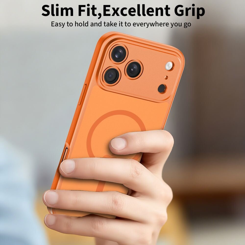 iPhone 17 Pro Max Tech-Protect BasicMag MagSafe dėklas – oranžinis 4