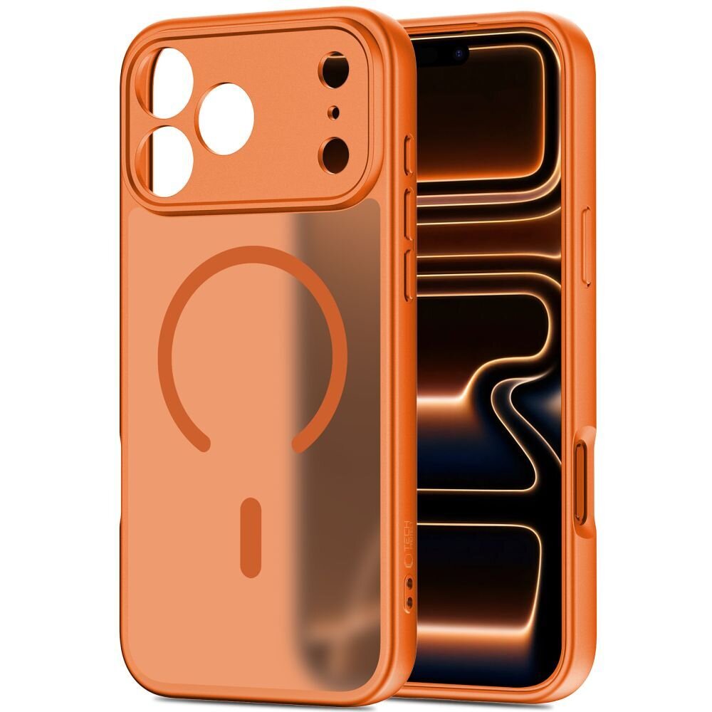iPhone 17 Pro Tech-Protect BasicMag MagSafe dėklas – oranžinis 1 iPhone 17 Pro Tech-Protect BasicMag MagSafe dėklas – oranžinis 1