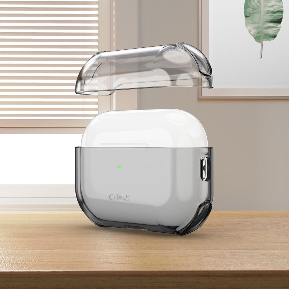 AirPods Pro 3 Tech-Protect Bounce dėklas – pusiau skaidrus 4