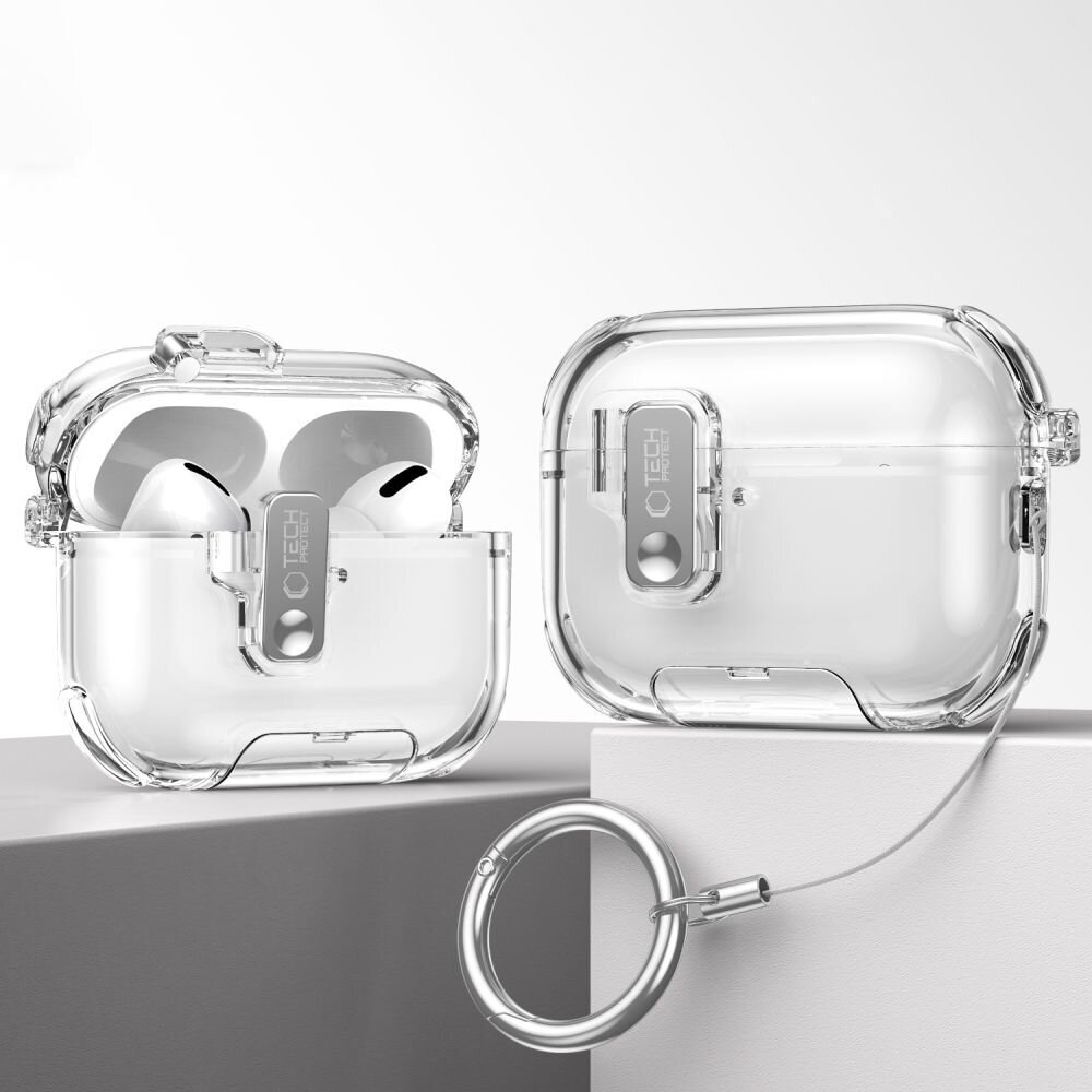 AirPods Pro 3 Tech-Protect Bounce Pro dėklas – oranžinis 3 AirPods Pro 3 Tech-Protect Bounce Pro dėklas – oranžinis 3