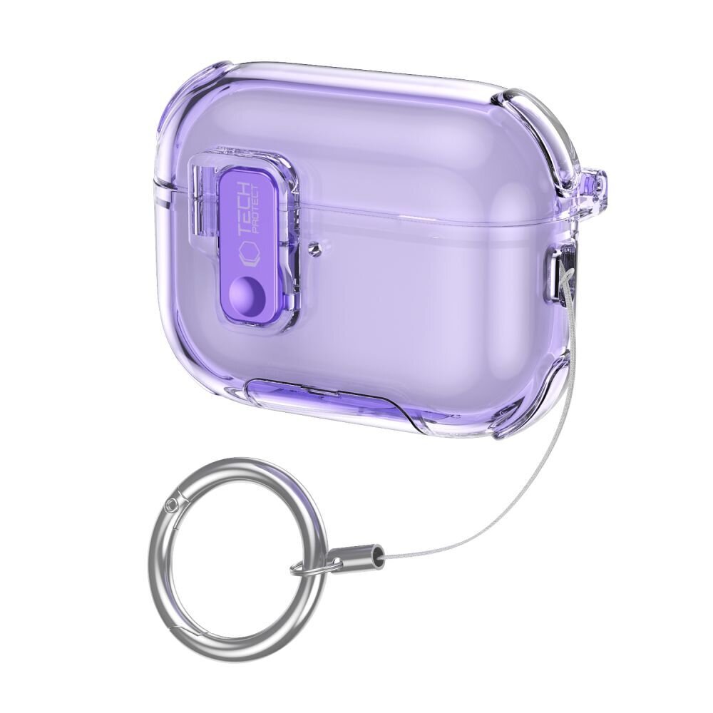 AirPods Pro 3 Tech-Protect Bounce Pro dėklas – violetinis 1 AirPods Pro 3 Tech-Protect Bounce Pro dėklas – violetinis 1
