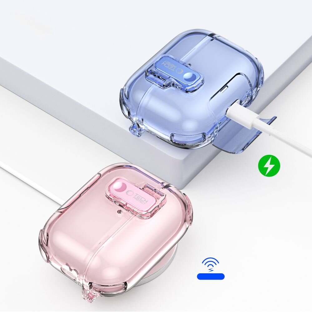 AirPods Pro 3 Tech-Protect Bounce Pro dėklas – violetinis 11
