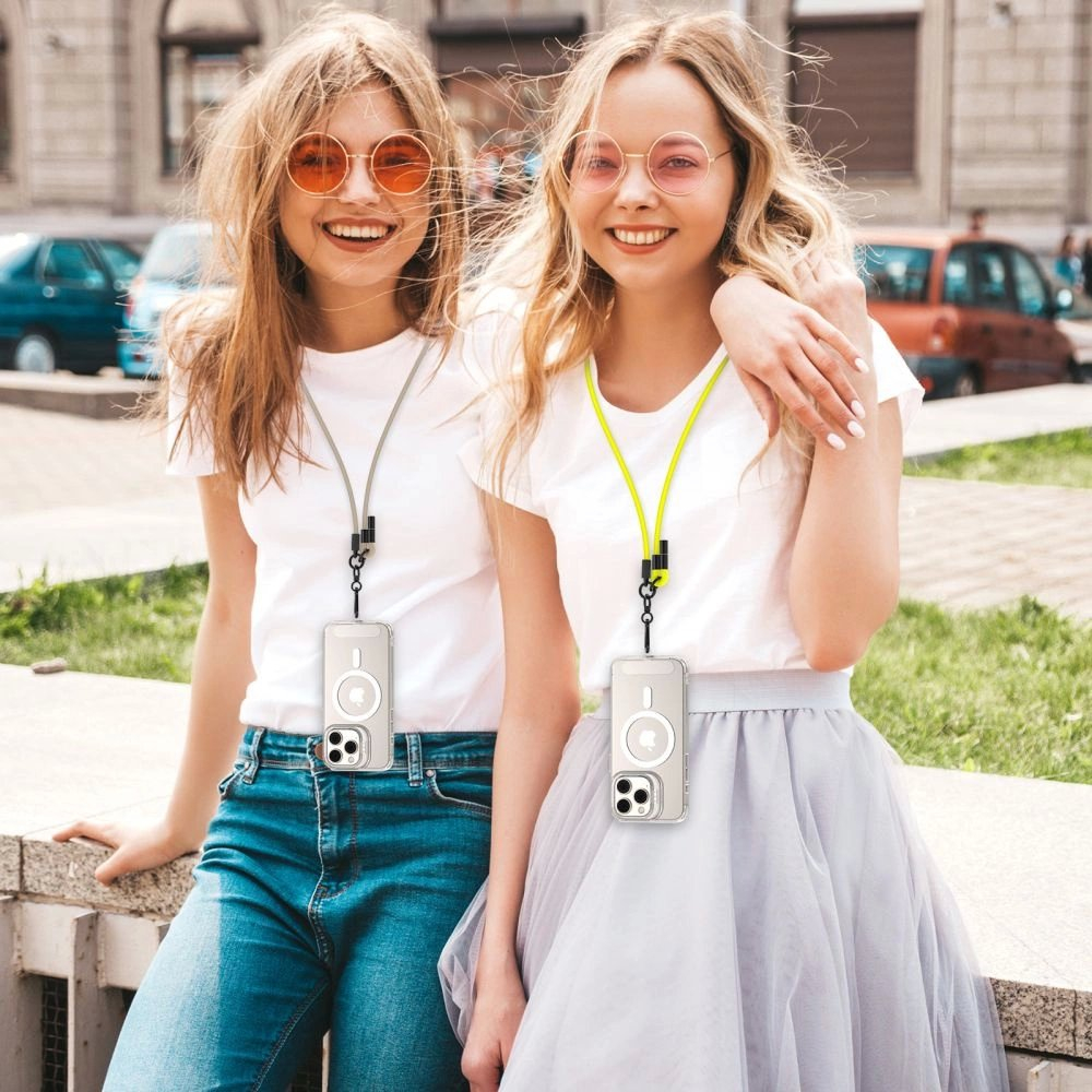 Tech-Protect C1S Rope Crossbody pakabinamas dirželis – baltas 3