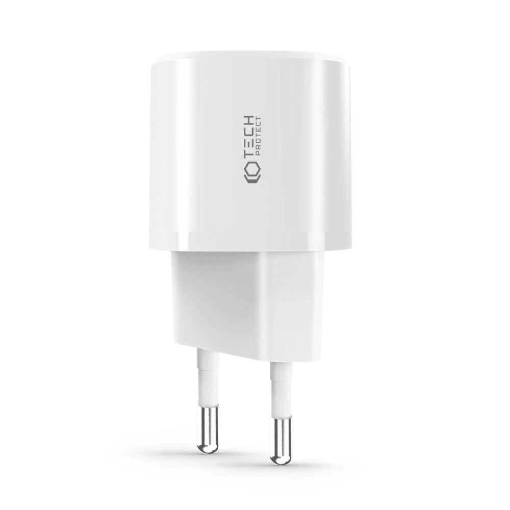 Tech-Protect C20W mini USB-C PD 20W / USB-A QC 3.0 network Įkroviklis - Juodas 1 Tech-Protect C20W mini USB-C PD 20W / USB-A QC 3.0 network Įkroviklis - Juodas 1