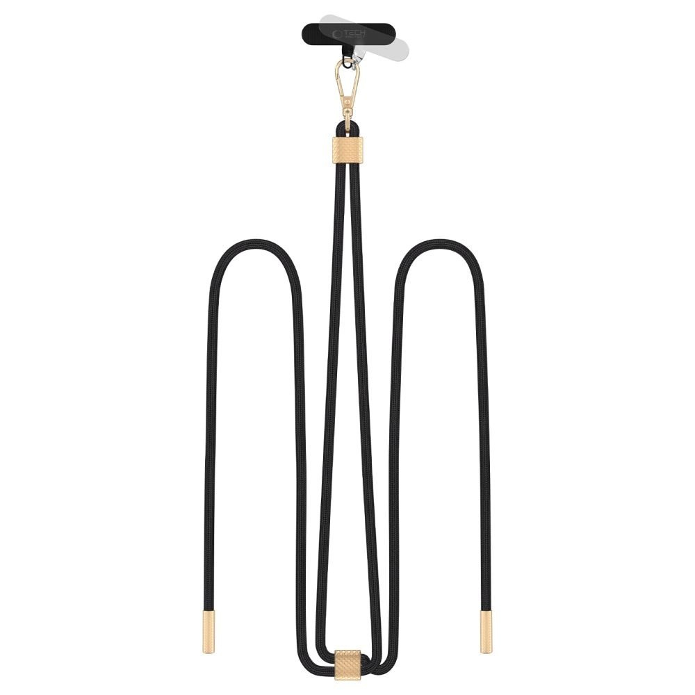 Tech-Protect C2S Rope Crossbody pakabinamas dirželis – juodas