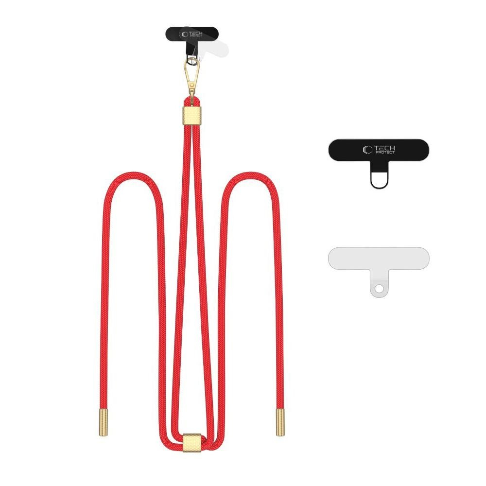 Tech-Protect C2S Rope Crossbody pakabinamas dirželis – raudonas