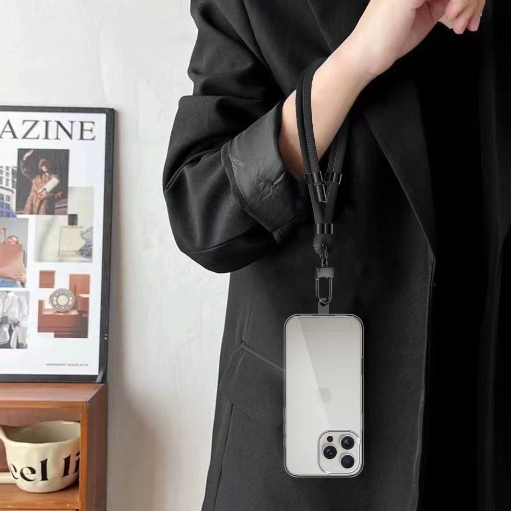 Rankinis dirželis Tech-Protect C4S Rope – juodas 2 Rankinis dirželis Tech-Protect C4S Rope – juodas 2