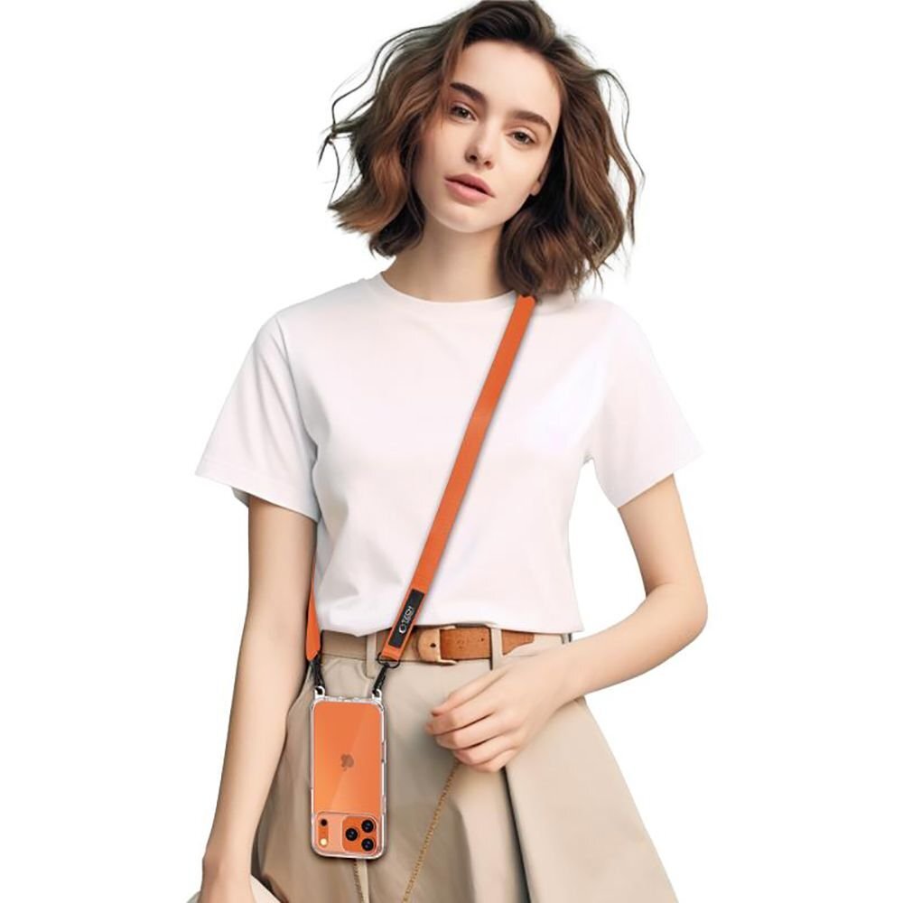 Kaklo dirželis Tech-Protect C6S Rope Crossbody – oranžinis 4