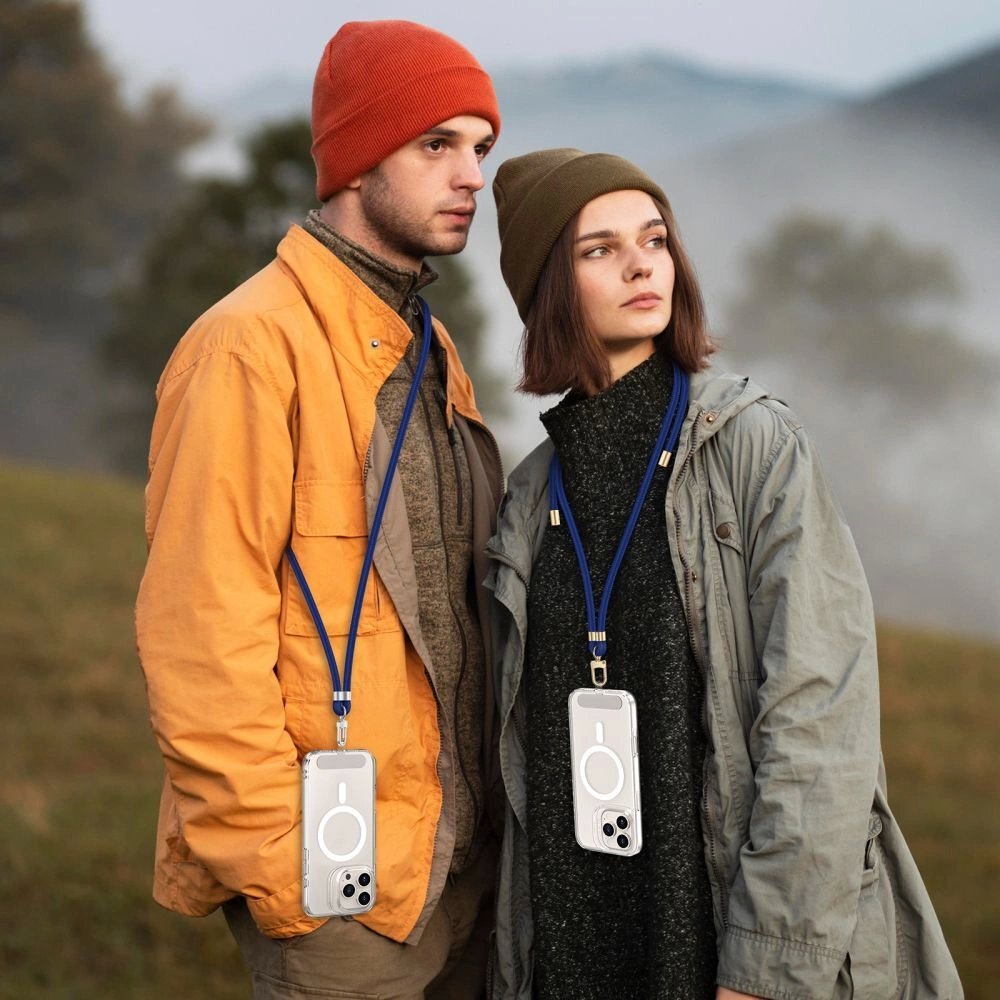 Kaklo dirželis Tech-Protect C7S Rope Crossbody – tamsiai mėlynas 2 Kaklo dirželis Tech-Protect C7S Rope Crossbody – tamsiai mėlynas 2