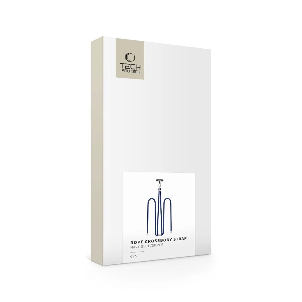 Kaklo dirželis Tech-Protect C7S Rope Crossbody – tamsiai mėlynas 3