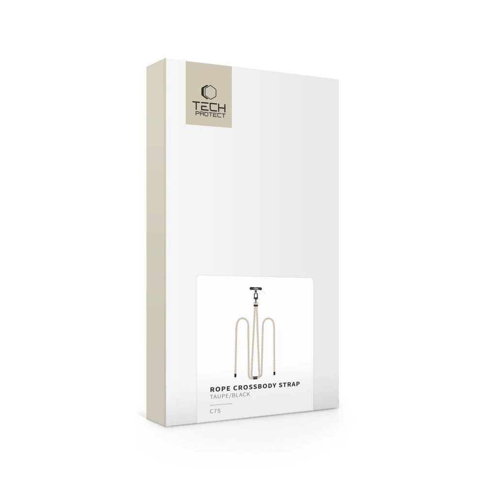 Tech-Protect C7S Rope Crossbody pakabinamas dirželis – smėlinis 3