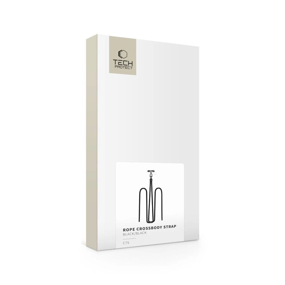 Tech-Protect C7S Rope Crossbody pakabinamas dirželis – juodas 1