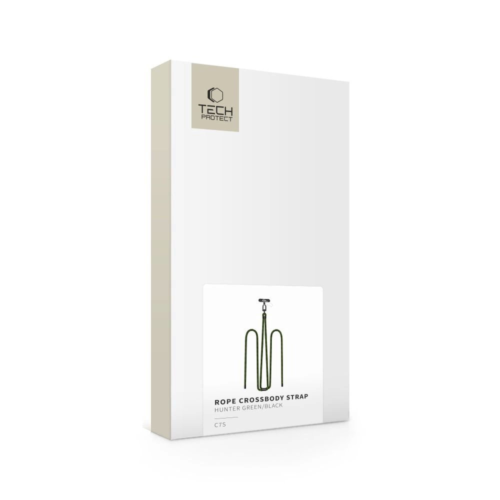 Tech-Protect C7S Rope Crossbody pakabinamas dirželis – alyvuogių spalvos 3