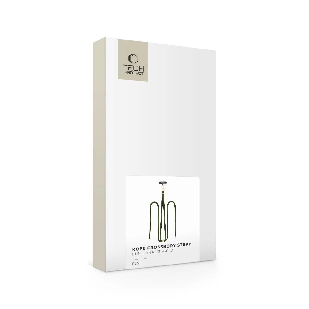 Tech-Protect C7S Rope Crossbody pakabinamas dirželis – alyvuogių spalvos 3 Tech-Protect C7S Rope Crossbody pakabinamas dirželis – alyvuogių spalvos 3