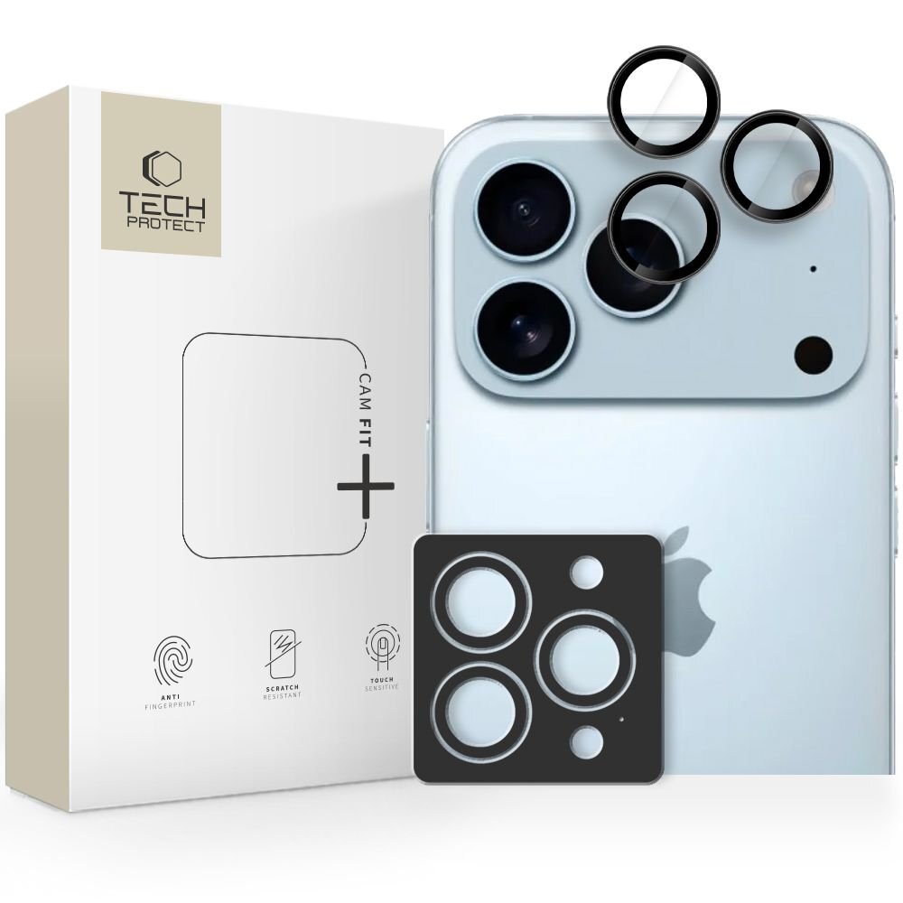 iPhone 14 Pro / Max / 15 Pro / Max / 16 Pro / Max / 17 Pro / Max Tech-Protect Camring Fit+ kameros dangtelis – juodas iPhone 14 Pro / Max / 15 Pro / Max / 16 Pro / Max / 17 Pro / Max Tech-Protect Camring Fit+ kameros dangtelis – juodas