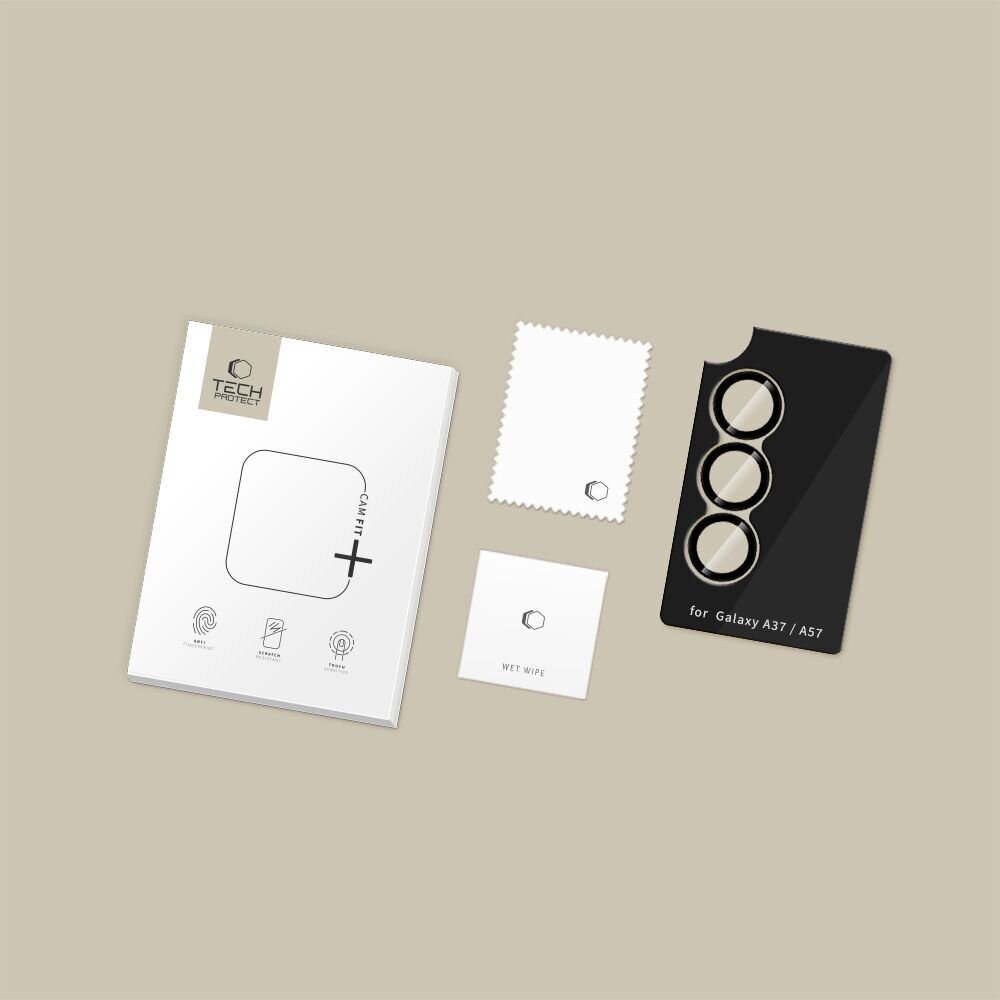 Samsung Galaxy A37 / A57 5G Tech-Protect Camring Fit+ kameros dangtelis – juodas 5