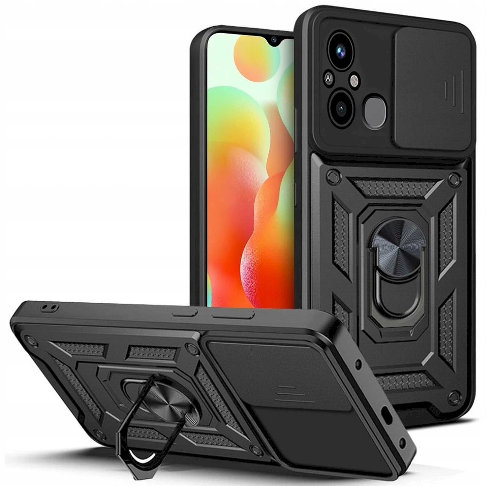 Tech-Protect CamShield Pro Dėklas Xiaomi Redmi 12C - Juodas Tech-Protect CamShield Pro Dėklas Xiaomi Redmi 12C - Juodas