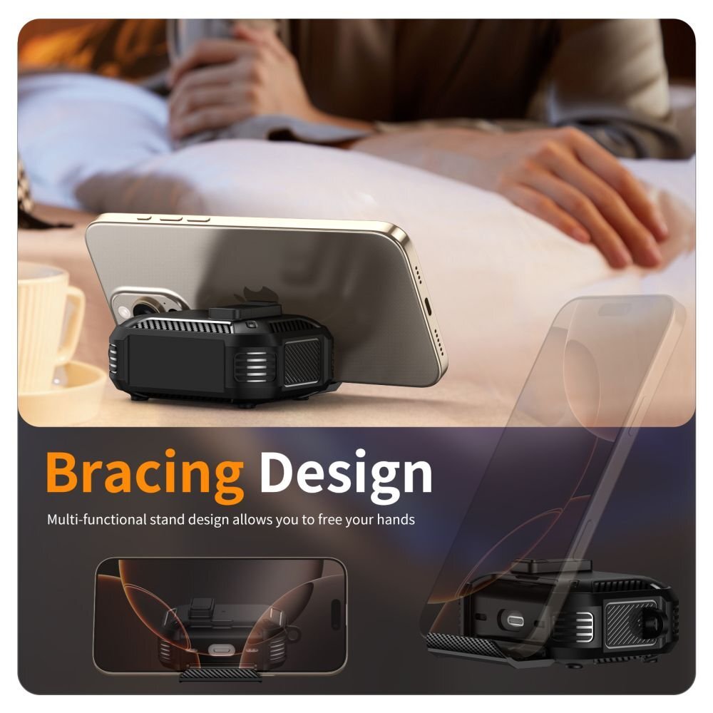 AirPods Pro Tech-Protect Carbonox MagSafe dėklas – juodas 6