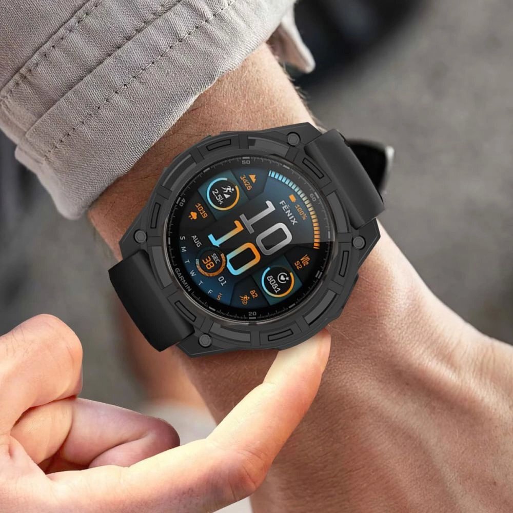 Garmin Fenix 7X / 7X Pro dėklas Tech-Protect Defense Air – juodas 2