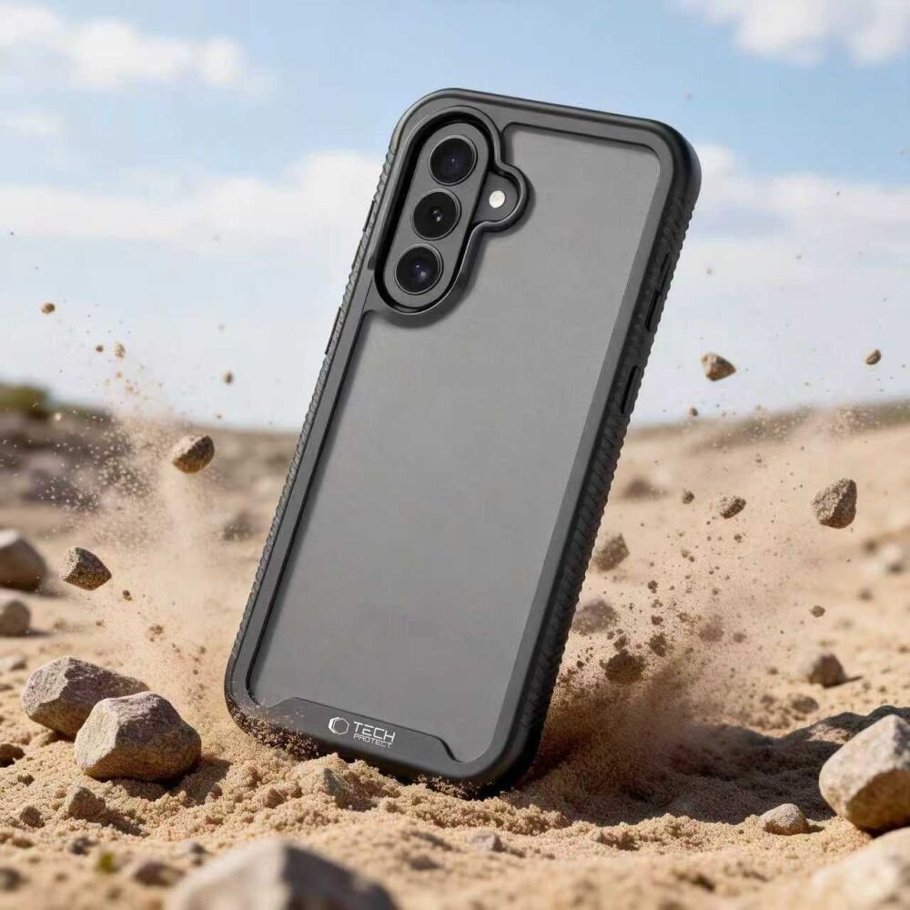 Samsung Galaxy A36 / A56 / A37 5G Tech-Protect Defense dėklas – matinė juoda 5