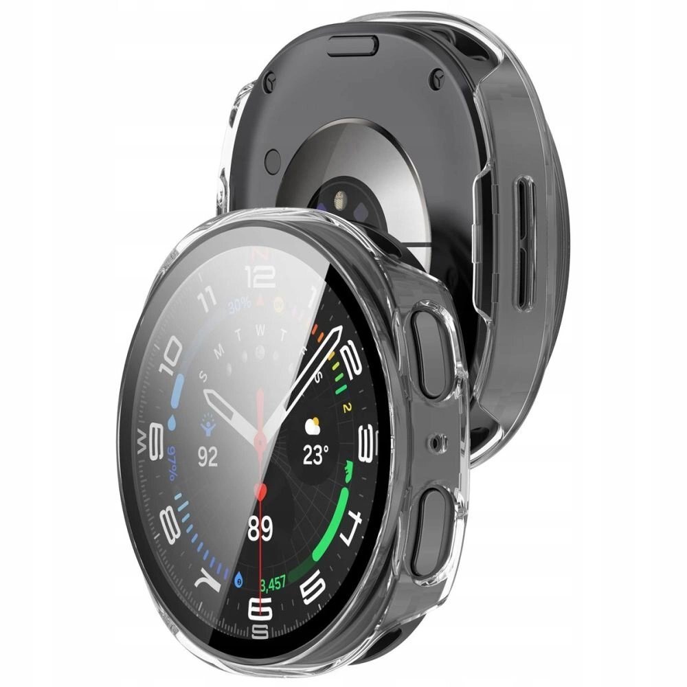 Samsung Galaxy Watch 8 44mm dėklas Tech-Protect Defense – skaidrus 1 Samsung Galaxy Watch 8 44mm dėklas Tech-Protect Defense – skaidrus 1