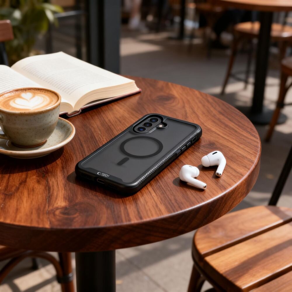 Samsung Galaxy A57 5G Tech-Protect Defense MagSafe dėklas – juodas 3 Samsung Galaxy A57 5G Tech-Protect Defense MagSafe dėklas – juodas 3