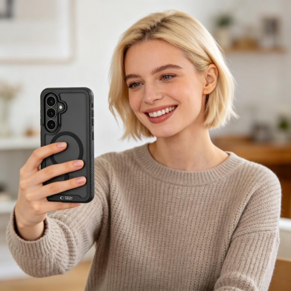 Samsung Galaxy A57 5G Tech-Protect Defense MagSafe dėklas – juodas 4