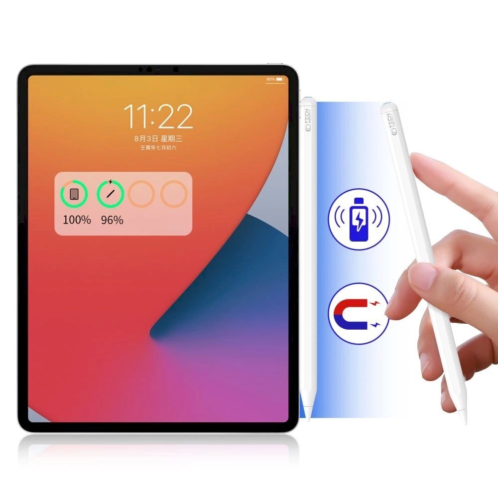 Tech-Protect Digital Magnetic Stylus Pen 2 magnetic stylus iPad tablet - baltas 4 Tech-Protect Digital Magnetic Stylus Pen 2 magnetic stylus iPad tablet - baltas 4