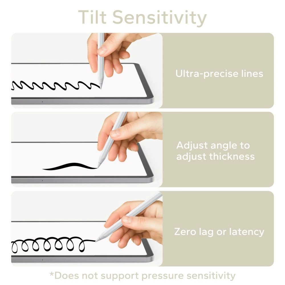 Tech-Protect Digital Magnetic Stylus Pen 3 Magnetic iPad Tablet - Baltas 6 Tech-Protect Digital Magnetic Stylus Pen 3 Magnetic iPad Tablet - Baltas 6