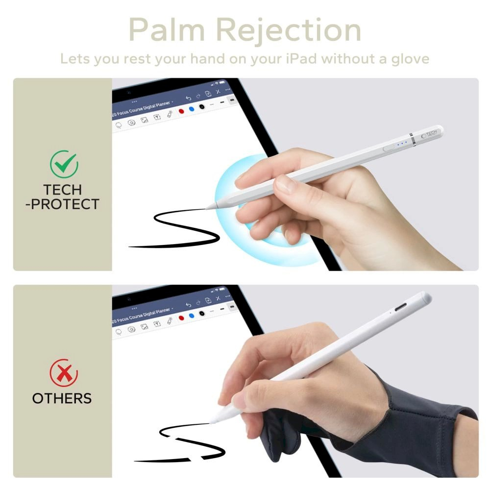 Tech-Protect Digital Magnetic Stylus Pen 3 Magnetic iPad Tablet - Baltas 7 Tech-Protect Digital Magnetic Stylus Pen 3 Magnetic iPad Tablet - Baltas 7