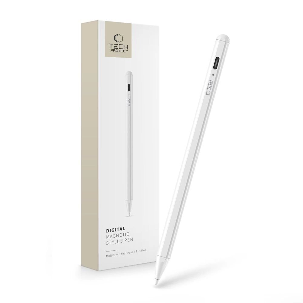 Tech-Protect Digital Stylus Magnetic stylus iPad - baltas Tech-Protect Digital Stylus Magnetic stylus iPad - baltas