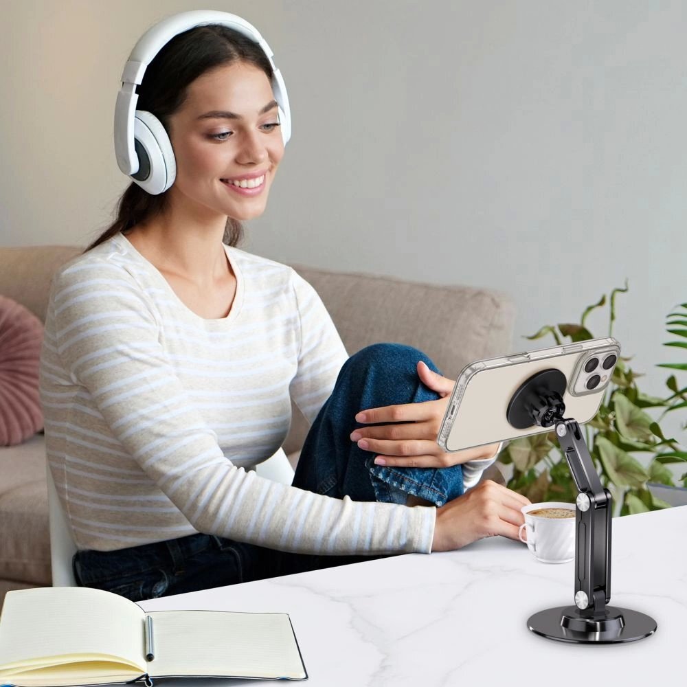 Telefono laikiklis Tech-Protect DPT100 magnetinis MagSafe stalo – juodas 4