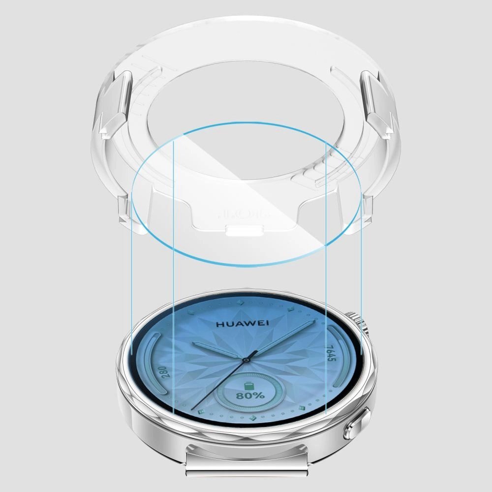 Huawei Watch GT 5 41mm Tech-Protect Easy Set+ grūdintas stiklas, 2 vnt. – skaidrus 3