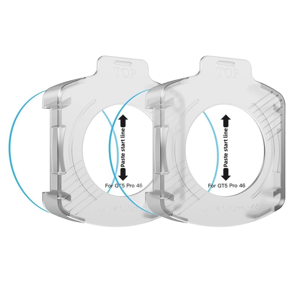 Huawei Watch GT 5 Pro 46mm Tech-Protect Easy Set+ grūdintas stiklas, 2 vnt. – skaidrus 2