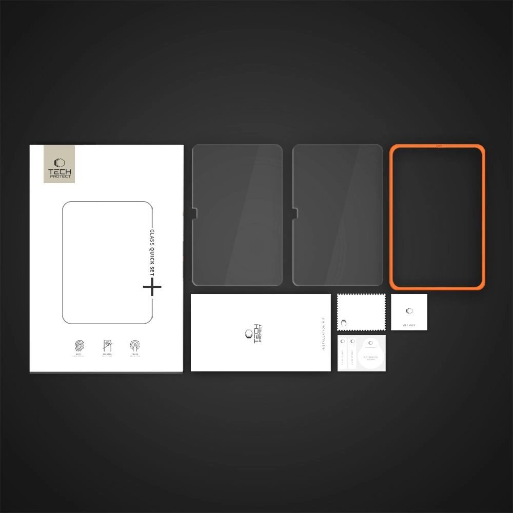 iPad 10.9” 2022 / iPad 11” 2025 Tech-Protect Easy Set+ 2-pack grūdintas stiklas 4