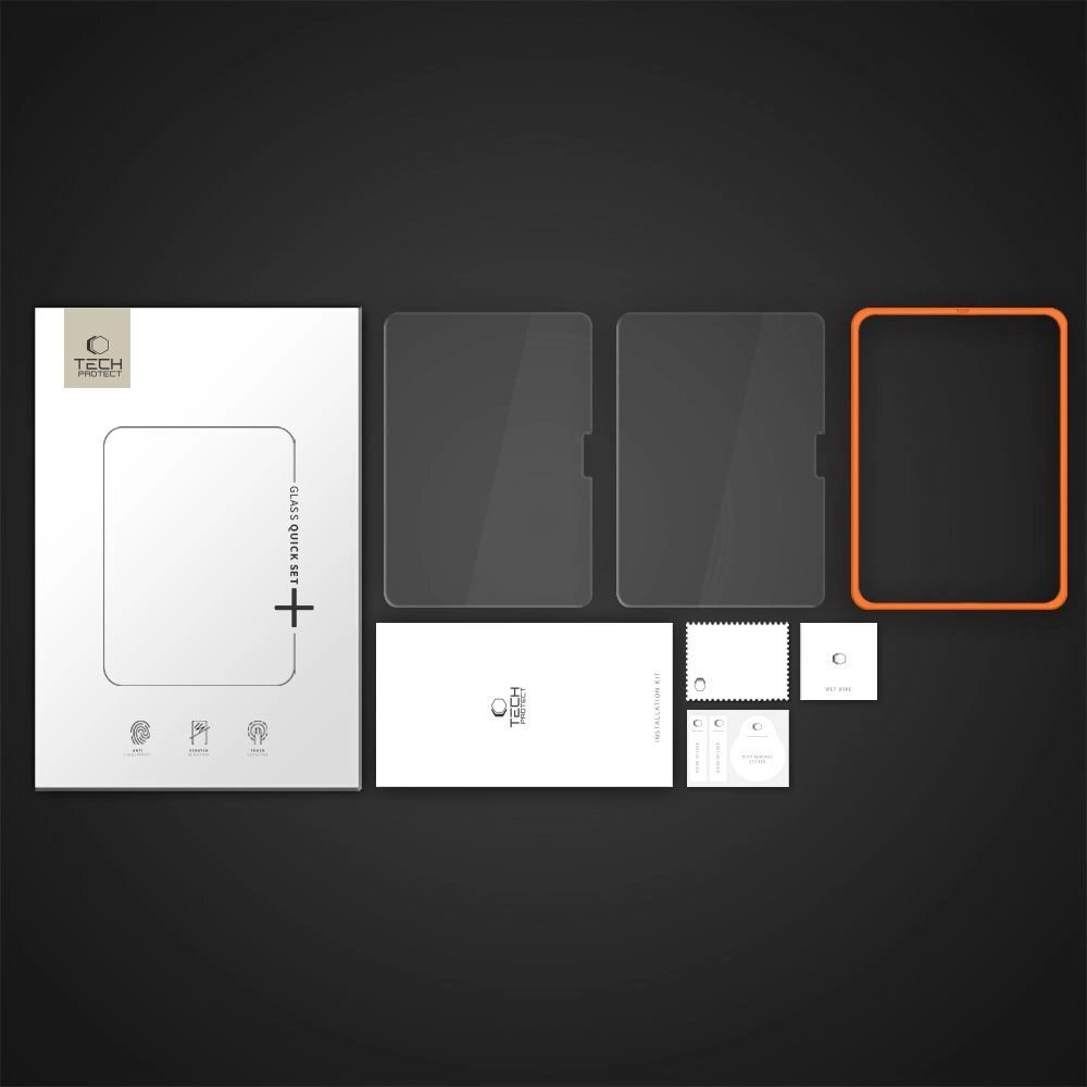 iPad Air 11" (2024 / 2025) Tech-Protect Easy Set+ grūdintas stiklas, 2 vnt. – skaidrus 4